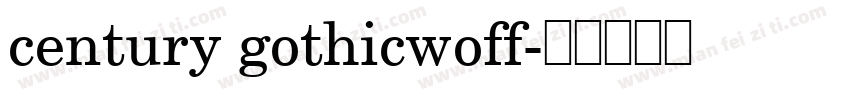 century gothicwoff字体转换